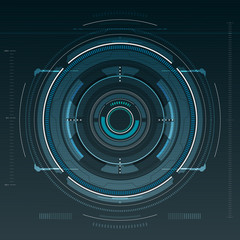 Poster - Sci fi futuristic user interface. Vector illustration.