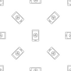 Poster - smartphone web surf pattern seamless vector repeat geometric for any web design