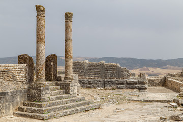 Sticker - Ruins of the ancient Dougga (Thugga) city, UNESCO Heritage site, Tunisia