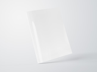 Wall Mural - blank a4 magazine mockup on white 3d rendering