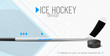 © Jaroslav Machacek - Ice hockey design template with puck and stick