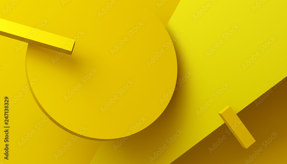 Abstract 3d render, background with geometric shapes, modern graphic ...