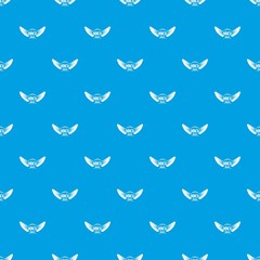 Poster - Rock music pattern vector seamless blue repeat for any use
