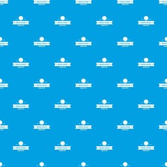 Poster - Drum music pattern vector seamless blue repeat for any use