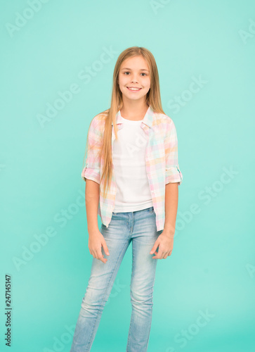 stylish cute little girl