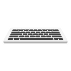Poster - Computer keyboard icon. Flat illustration of computer keyboard vector icon for web design