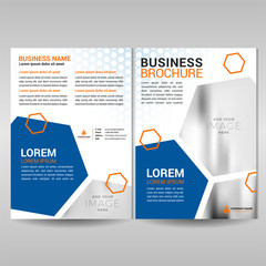 Corporate brochure cover template. Annual report cover design, flyer, magazine in A4