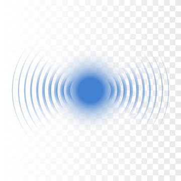 Sonar wave sign. Vector illustration. Radar icon