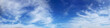 © tanarch - Panorama sky with cloud on a sunny day. Beautiful cirrus cloud.