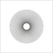 © axis213 - Radial lines abstract geometric element. Spokes, radiating stripes.