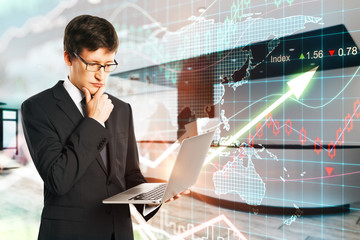Poster - Investment and trade concept
