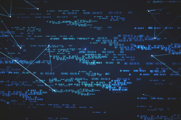 Aufkleber - Digital numbers background