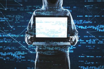 Poster - Cyberspace and phishing concept