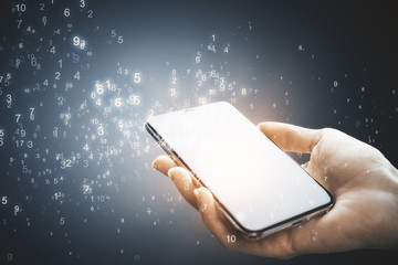 Aufkleber - Smartphone with coding