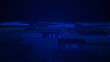 Abstract tech background. Abstract space background. Digital technology background. Computer code. 3d rendering.