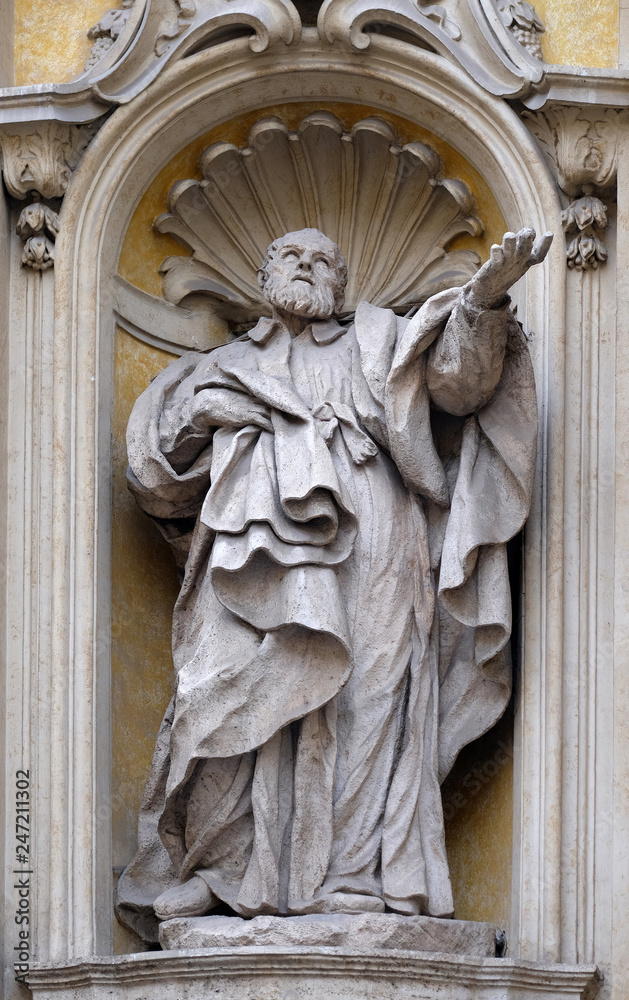Saint Camillus de Lellis, facade of Santa Maria Maddalena Church in ...