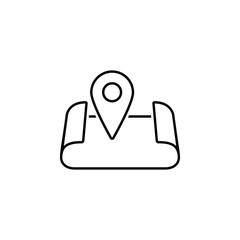 Poster - Map, location, navigation  icon. Element of Web Navigation icon for mobile concept and web apps. Detailed Map, location, navigation  icon can be used for web and mobile