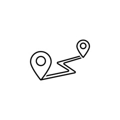 Poster - Direction, location  icon. Element of Web Navigation icon for mobile concept and web apps. Detailed Direction, location  icon can be used for web and mobile