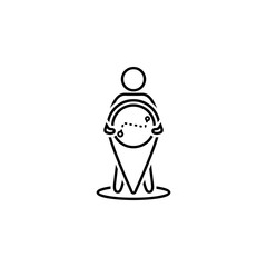 Poster - Location, human, direction icon. Element of Web Navigation icon for mobile concept and web apps. Detailed Location, human, direction icon can be used for web and mobile