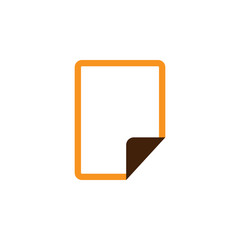 Poster - document, extension icon. element of web optimization icon for mobile concept and web apps. detailed