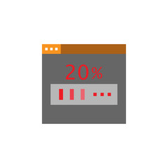 Poster - internet, loading icon. element of web desing icon for mobile concept and web apps. detailed interne