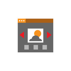 Poster - image, photo icon. element of web desing icon for mobile concept and web apps. detailed image, photo