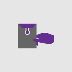 Poster - Delivery, envelope icon. Element of Delivery and Logistics icon for mobile concept and web apps. Detailed Delivery, envelope icon can be used for web and mobile