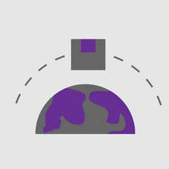 Poster - International, planet icon. Element of Delivery and Logistics icon for mobile concept and web apps. Detailed International, planet icon can be used for web and mobile