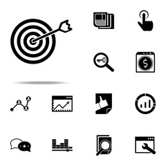 Poster - targeting icon. Seo & Development icons universal set for web and mobile
