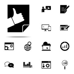 Poster - page quality icon. Seo & Development icons universal set for web and mobile