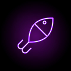 Poster - fishing float outline icon. elements of sport in neon style icons. simple icon for websites, web des
