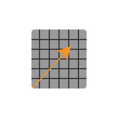 Poster - arrow and down icon. element of financial, diagrams and reports icon for mobile concept and web apps