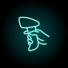 Poster - Barcode scanner icon. Elements of Logistics in neon style icons. Simple icon for websites, web design, mobile app, info graphics