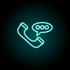 Poster - Phone icon. Elements of Logistics in neon style icons. Simple icon for websites, web design, mobile app, info graphics