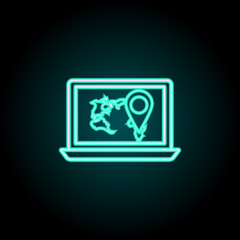 Aufkleber - Online transport icon. Elements of Logistics in neon style icons. Simple icon for websites, web design, mobile app, info graphics
