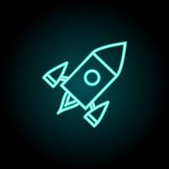 Poster - Fast transport icon. Elements of Logistics in neon style icons. Simple icon for websites, web design, mobile app, info graphics