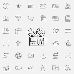 Aufkleber - cinema projector outine icon. Photo and camera icons universal set for web and mobile