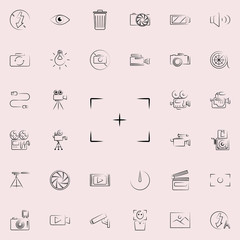 Aufkleber - photo fraime outine icon. Photo and camera icons universal set for web and mobile