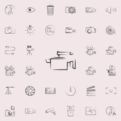 Aufkleber - camera outine icon. photo and camera icons universal set for web and mobile