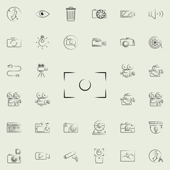 Aufkleber - photo fraime outine icon. Photo and camera icons universal set for web and mobile