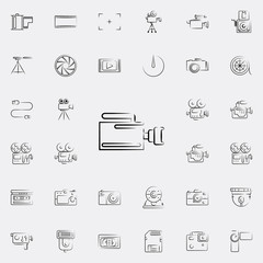 Aufkleber - cinema camera outine icon. Photo and camera icons universal set for web and mobile