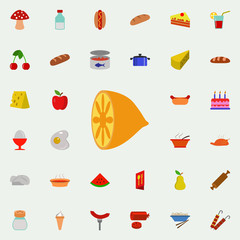 Aufkleber - lemon floor icon. Resturant icons universal set for web and mobile