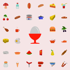 Aufkleber - egg in cup icon. Resturant icons universal set for web and mobile