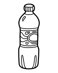 Wall Mural - Coloring book, Water bottle