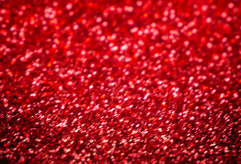 Canvas Print - red and black glitter vintage lights background for valentines day and christmas greeting card. defo