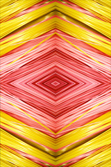 Canvas Print - Artistic abstract smooth multicolored diamond fabrics artwork background