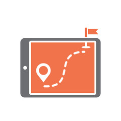 Poster - Navigation device icon on white background for graphic and web design, Modern simple vector sign. Internet concept. Trendy symbol for website design web button or mobile app