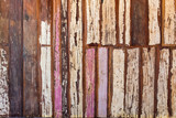 Fototapeta Perspektywa 3d - Old painted wood wall