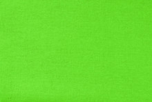 Green Cotton Fabric Texture Background, Seamless Pattern Of Natural Textile.