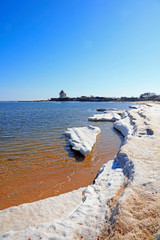 Canvas Print - BiLuo tower park natural scenery, qinhuangdao city, hebei province, China